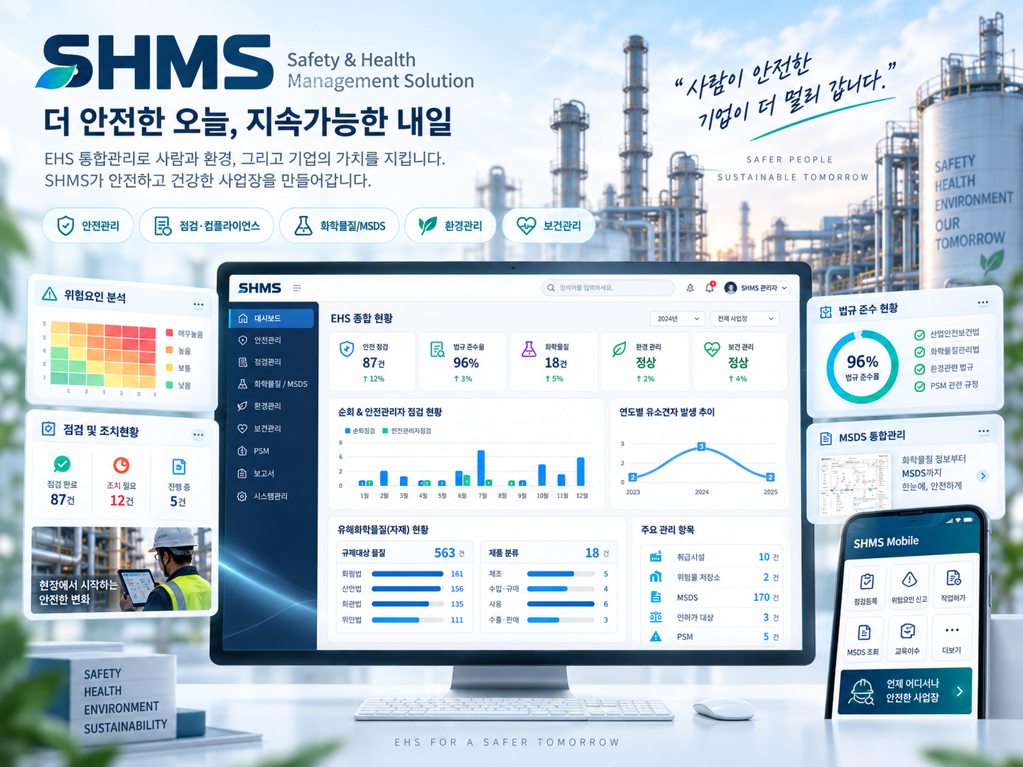 SHMS Safety & Health Management Solution 대표 이미지